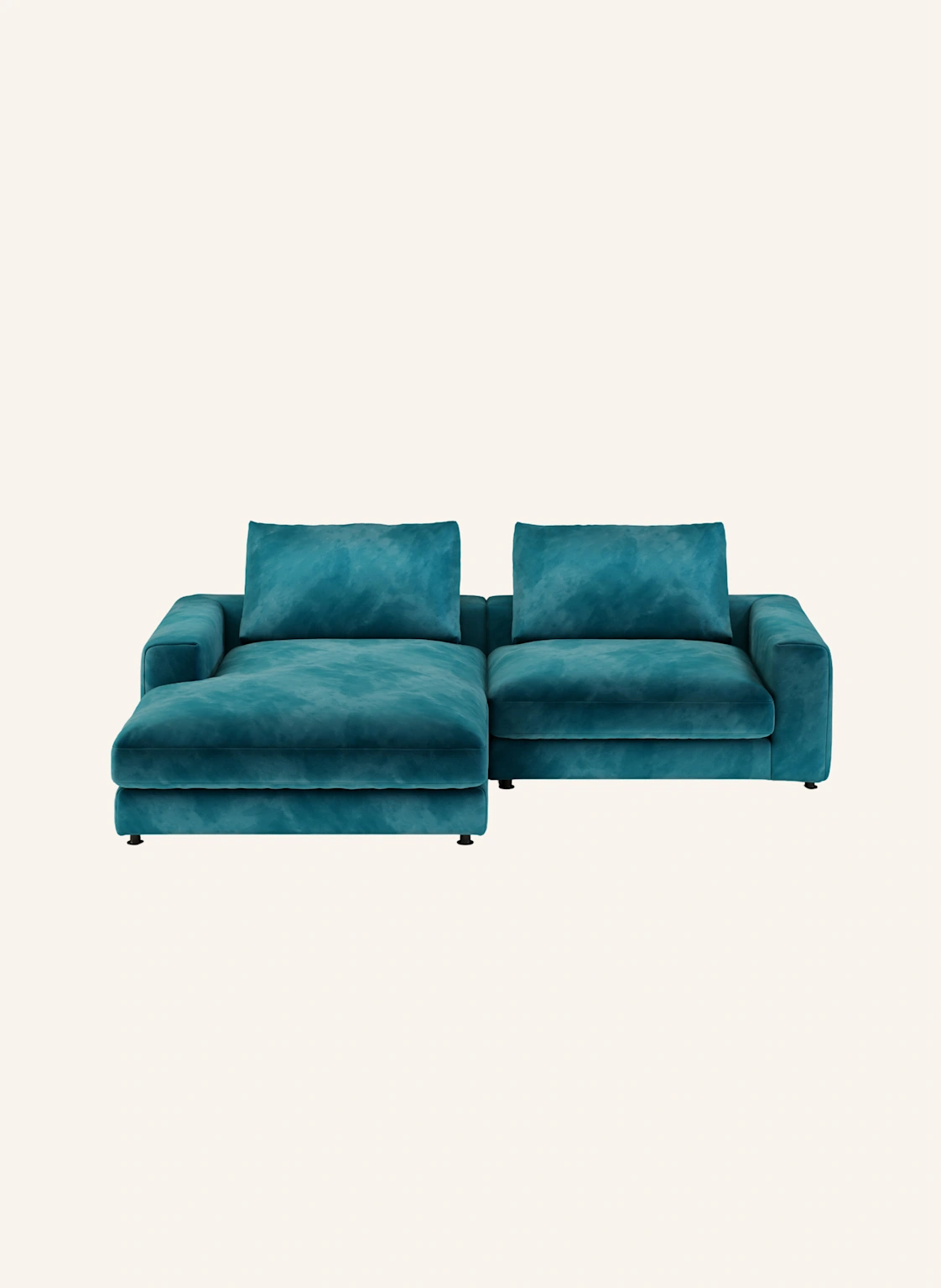 nydo 3-Sitzer Ecksofa MOSLER, links, Velours