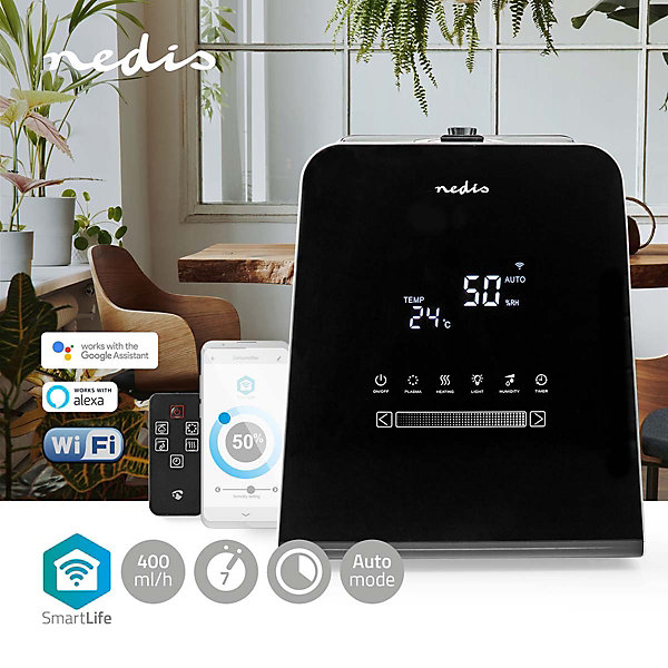 Humidificateur SmartLife 30W Avec Brume Fraîche et Chaude NEDIS