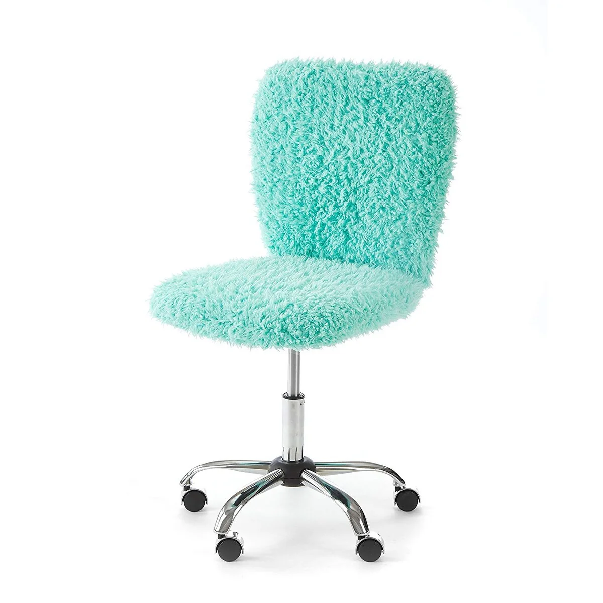 Long Hair Soft Cushioned Adjustable Swivel Task Chair