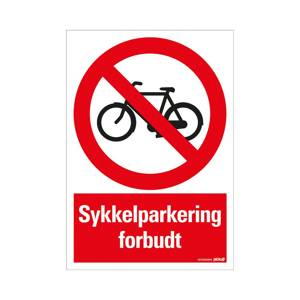 SKILT PICKUP COMBISYKKELPARKERING FORBUDT 33