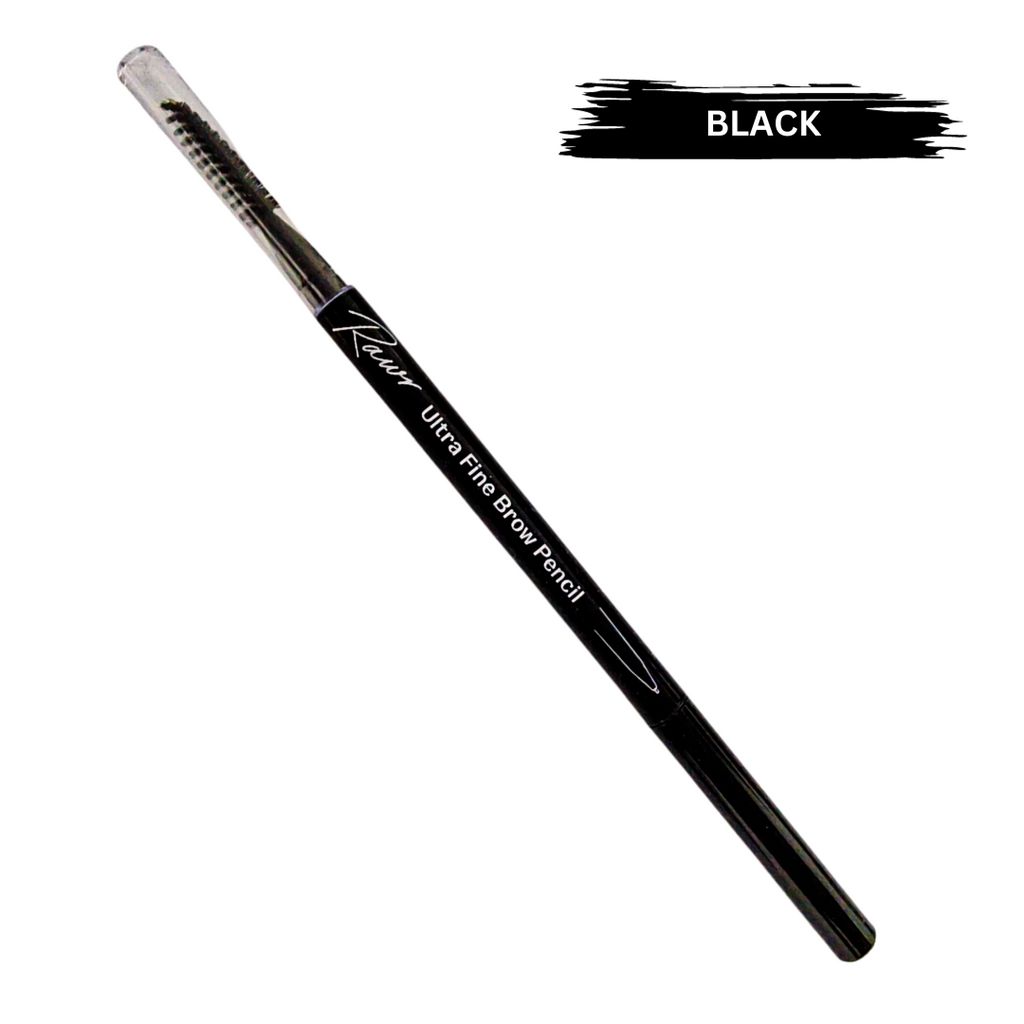 Rawr Beauty Ultra Fine Brow Pencil & Brush Black