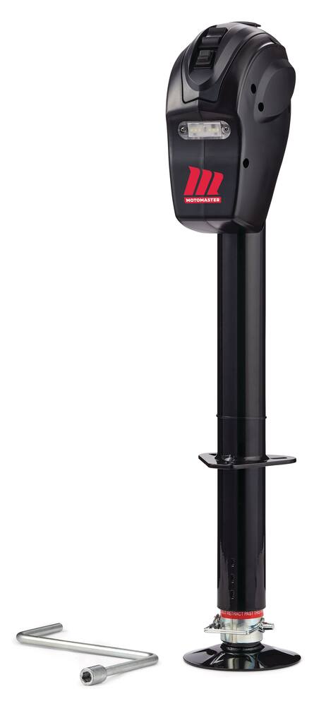 MotoMaster Electric Trailer Jack, IP55 Waterproof, 3500-lbs