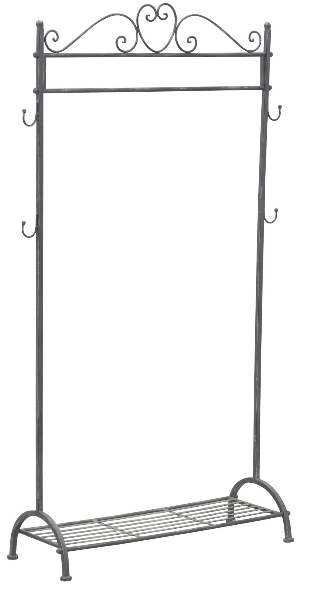 - Portant/porte-manteaux en métal gris