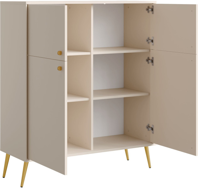 Komoda czterodrzwiowa 105 cm do salonu ROSEA