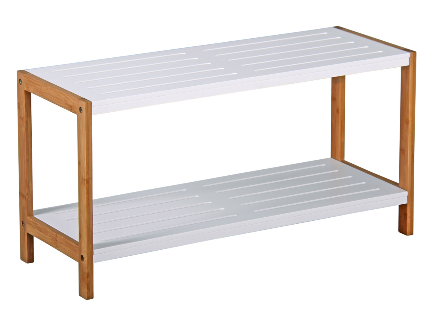 Regał na buty Jenny II 70 cm bambus/biały