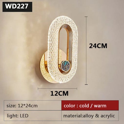 NNEOBA Luxury Nordic Wall Lamp: Elegance for Your Bedroom and Living Spaces