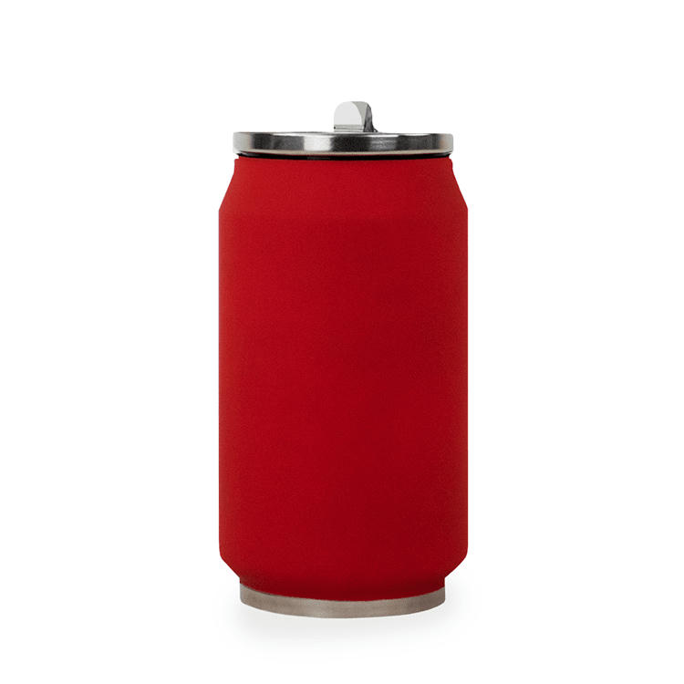 - Canette soft 280 ml coloris  rouge