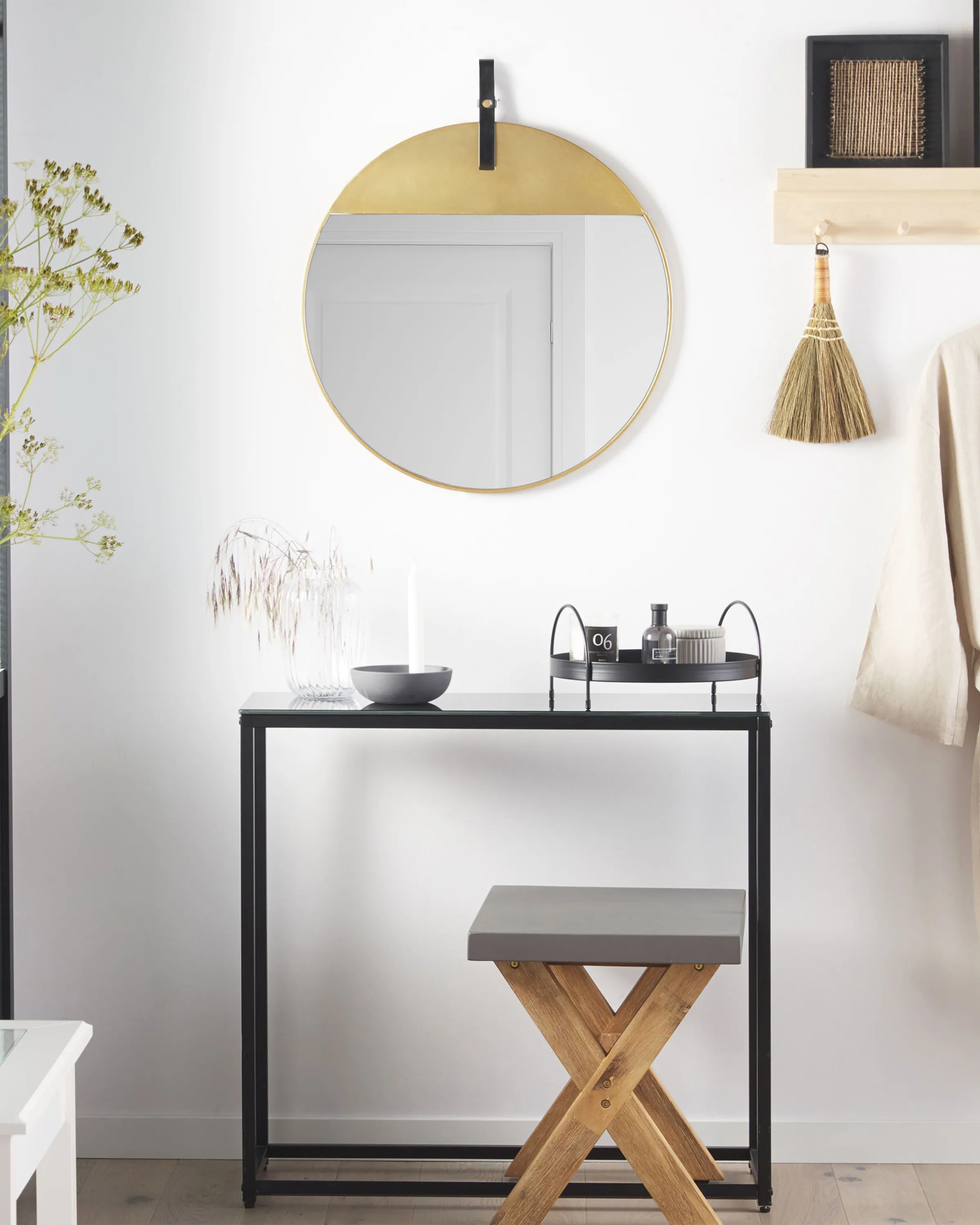 Wall Mirror GURS 60 cm 60 cm Metal Gold