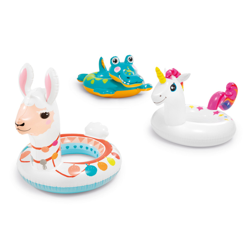 Bouée gonflable tête d'animal Ø 58 cm INTEX