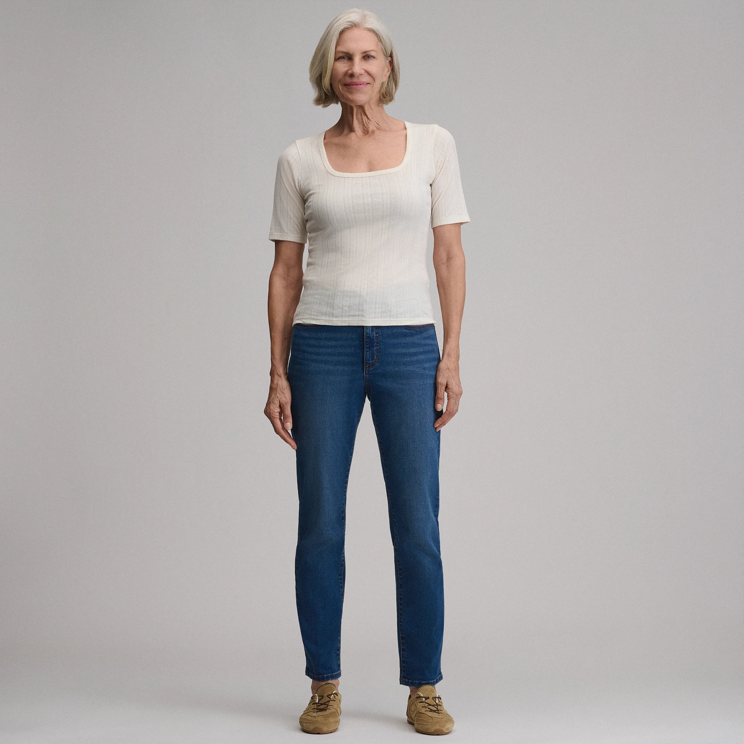 Women's Venture Stretch High-Rise Straight Leg Jeans