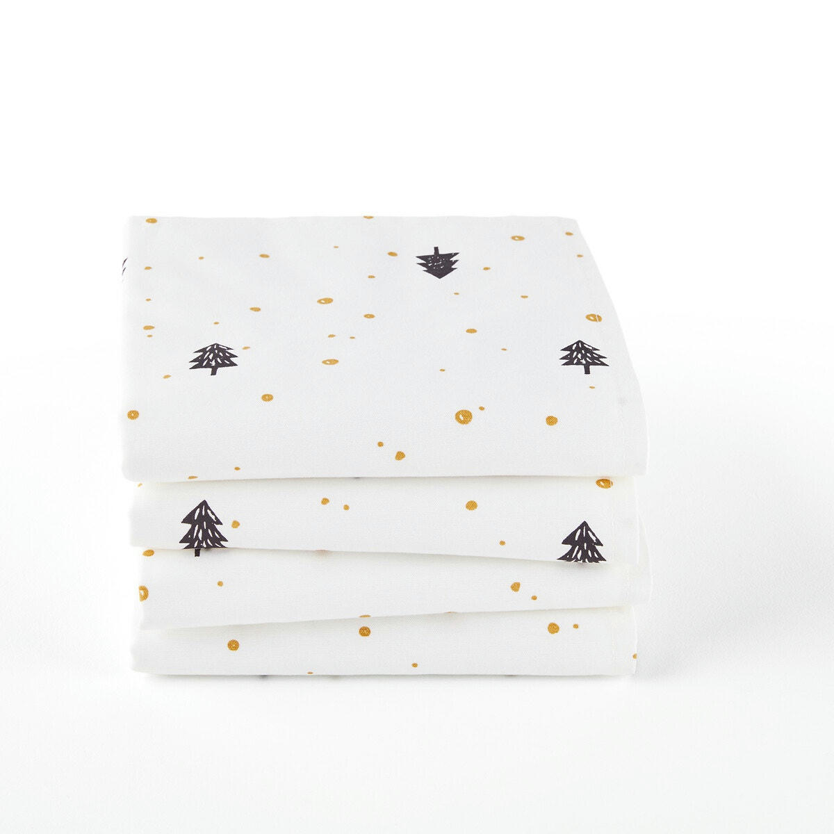Lot de 4 serviettes de table polycoton Forest