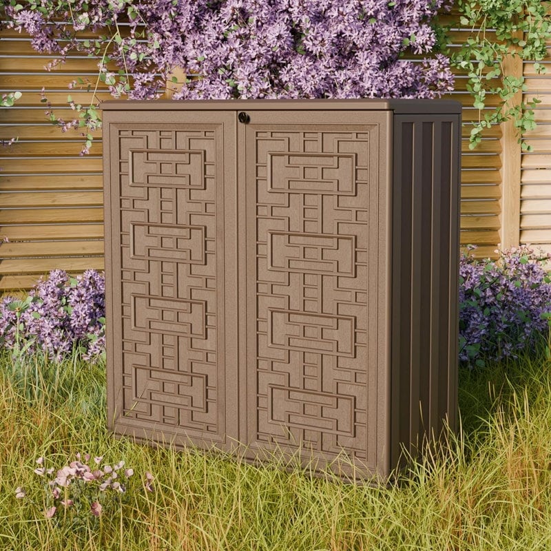 Outdoor & Indoor Resin Storage Shed for Garden,Patios,Backyards,Tools