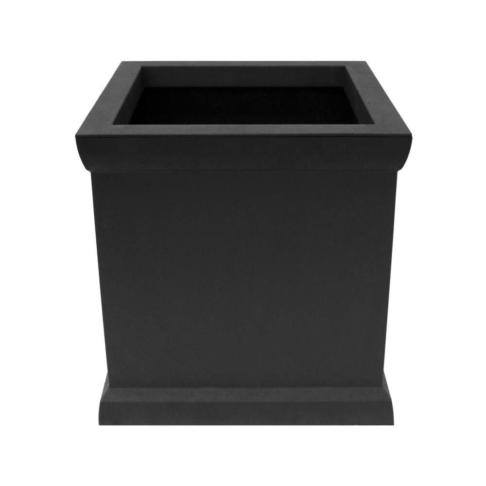 CANVAS Arpeggio Self Watering Square Planter, Assorted Sizes, Black