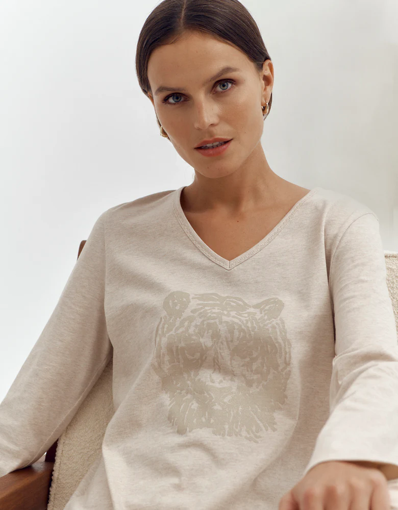 Tee-shirt à motif TIGRE/87067/016