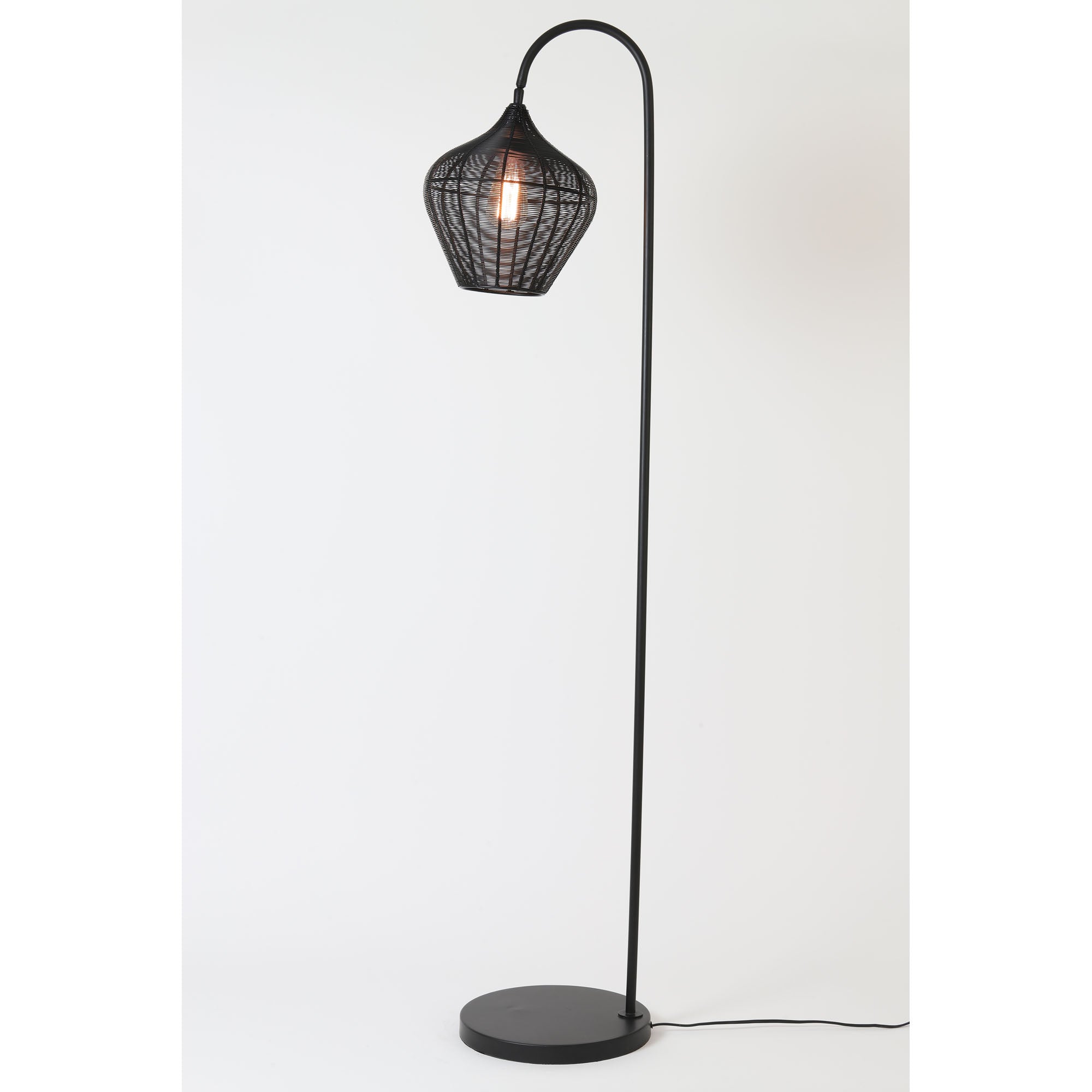 Light & Living Vloerlamp Alvaro - Zwart - 35x30x160 cm