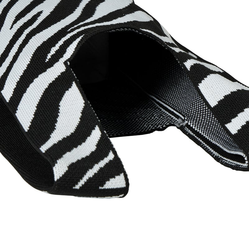 Tas zebraprint - zwart/wit - 34x20 cm