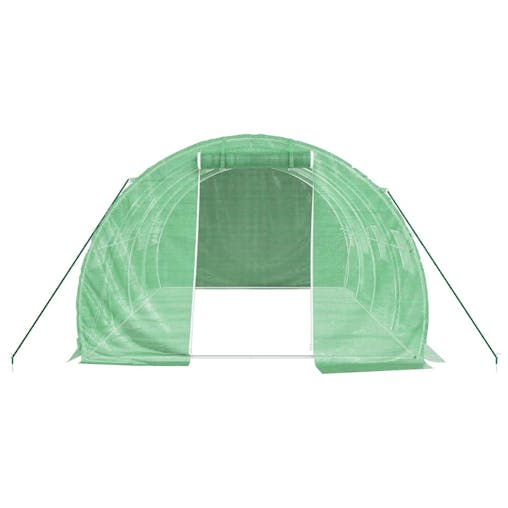 NNEVL Greenhouse with Steel Frame Green 12 m&sup2; 4x3x2 m