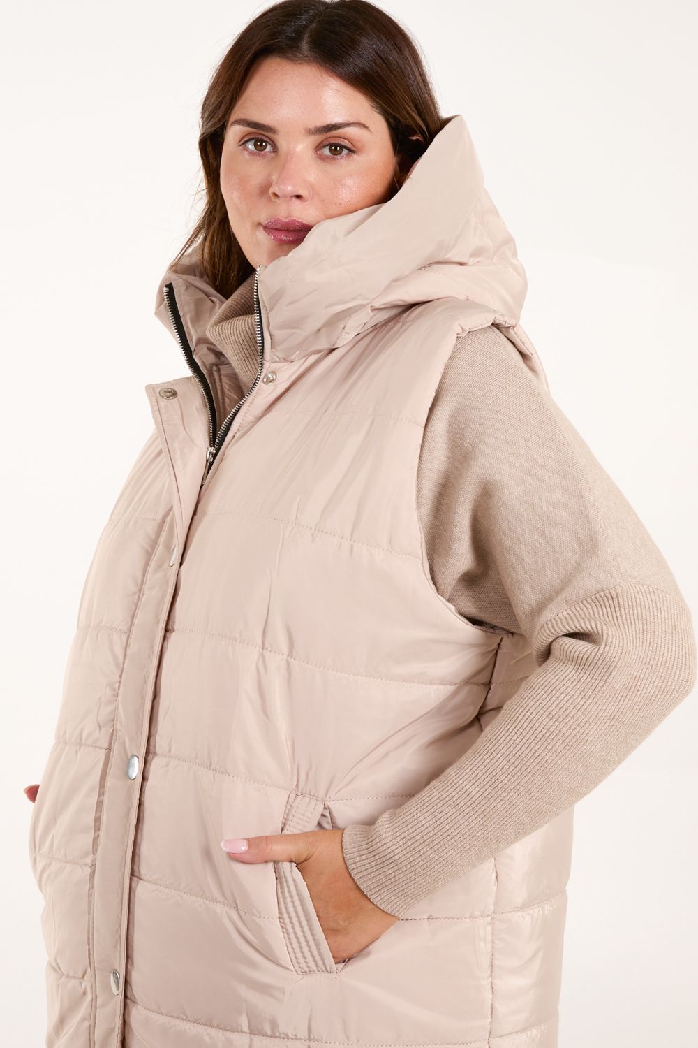 Blue Vanilla Curve Padded Gilet