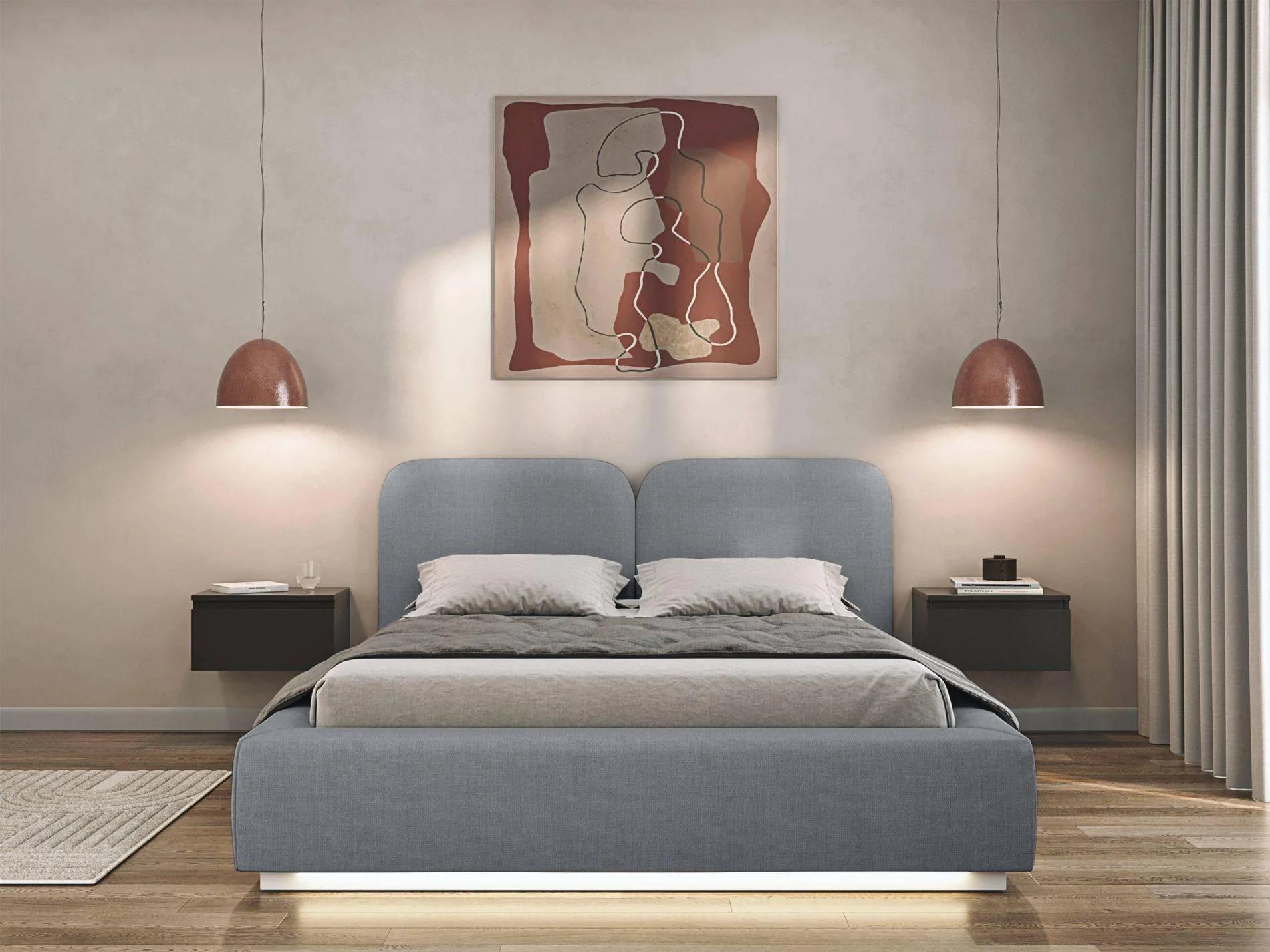 Bedframe Cremona chenille 160 x 200 cm