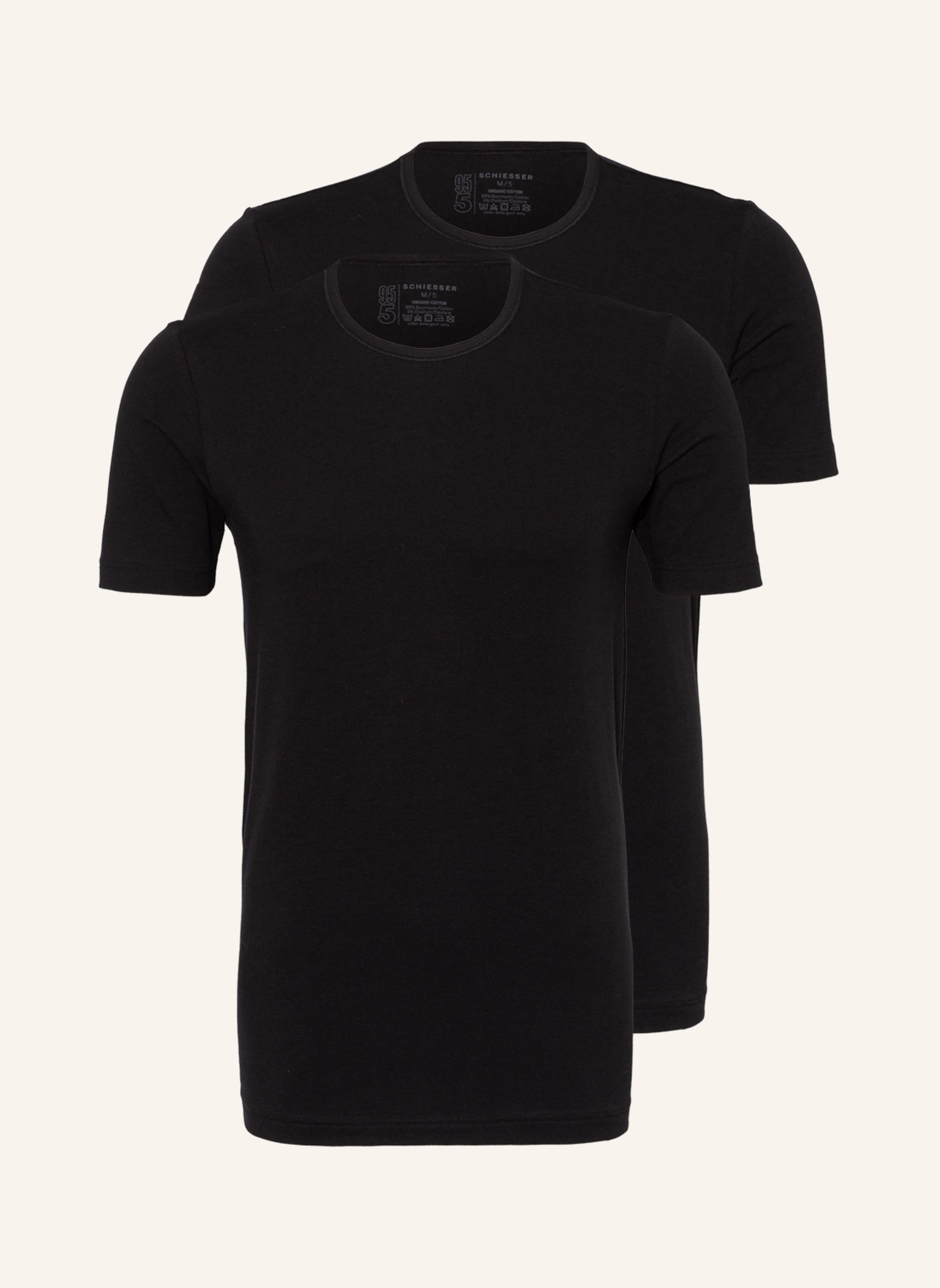 SCHIESSER 2er-Pack T-Shirts 95/5
