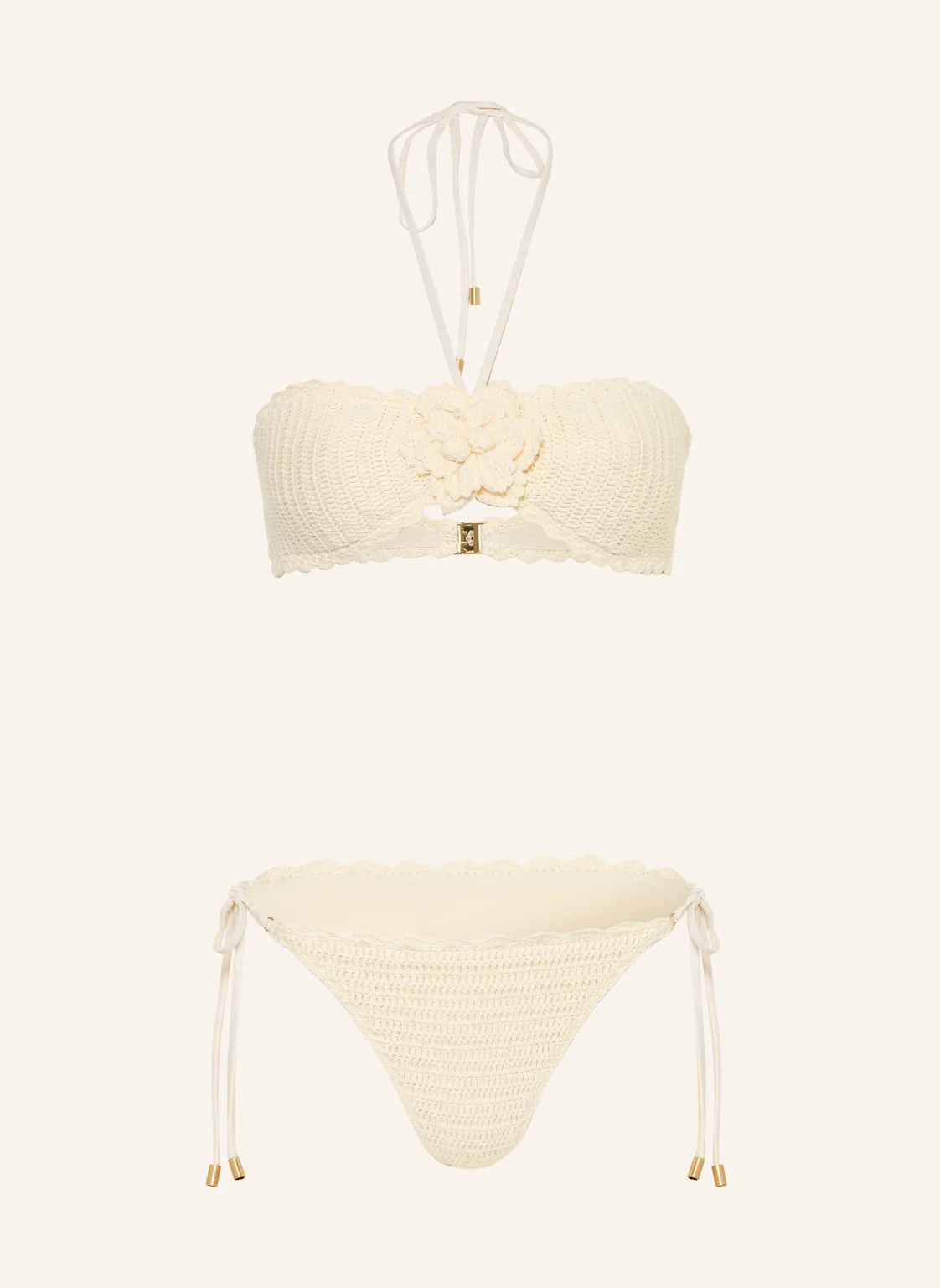 ZIMMERMANN Bandeau-Bikini AWAKEN CROCHET FLOWER