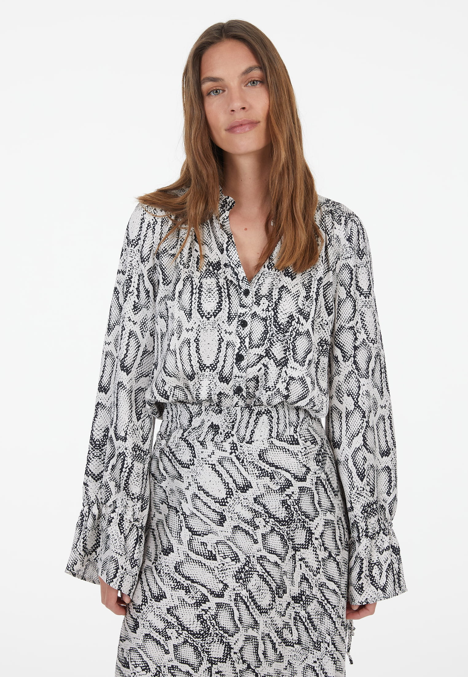 Bluse mit Snakeprint