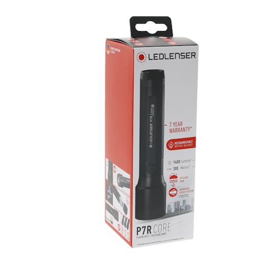 New Led Lenser P7R Core Rechargeable Focusable Torch Flashlight 1400 Lumen
