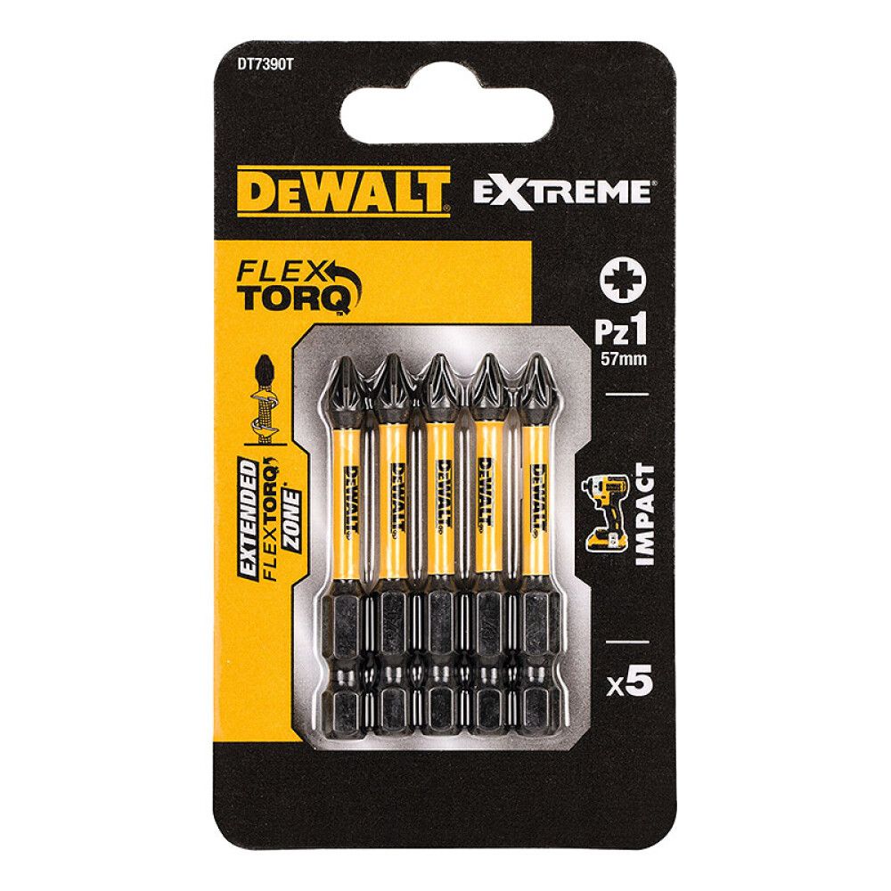 TORSJONBITS DEWALT DT7390T-QZ PZ1 57MM 5STK