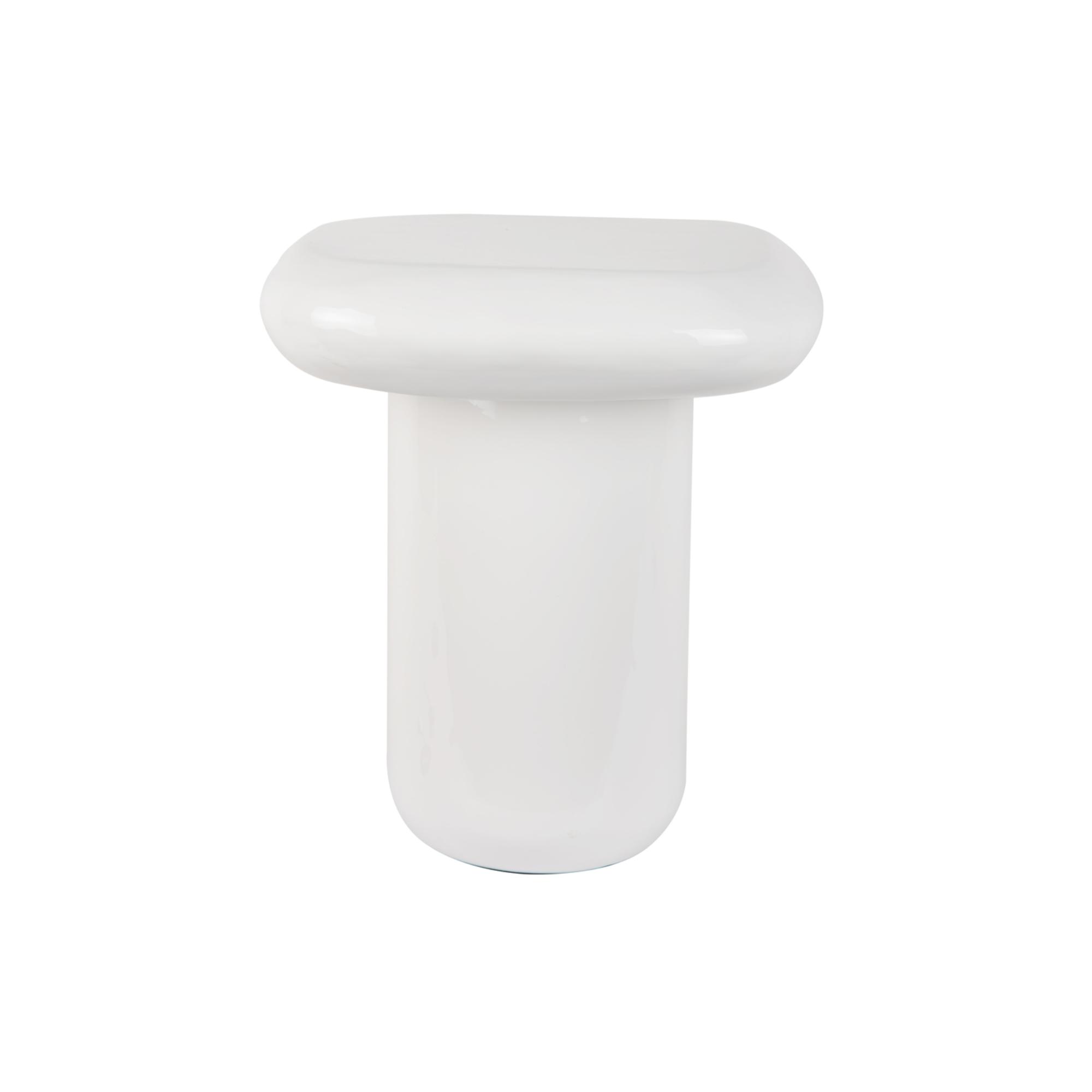 Leitmotiv bijzettafel Roca High - wit - 40x40x45cm