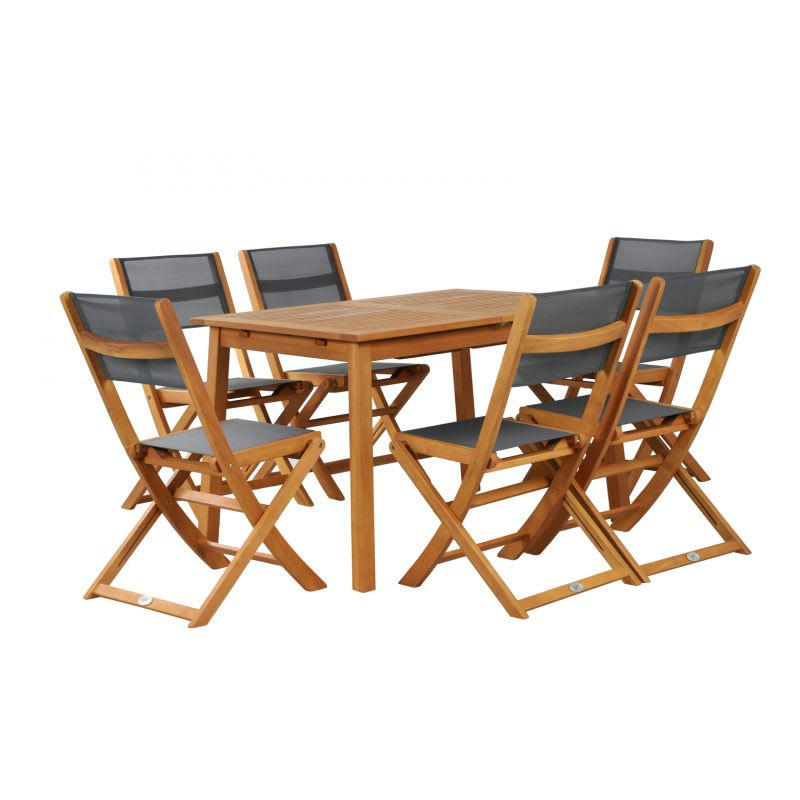 SORA - Ensemble repas de jardin en bois d