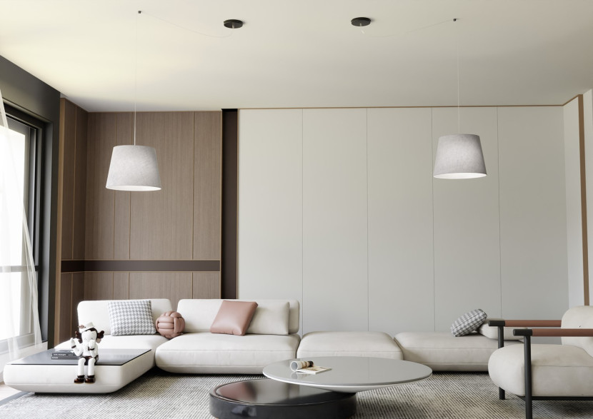 Lampa Wisząca Ascot 1 Gray