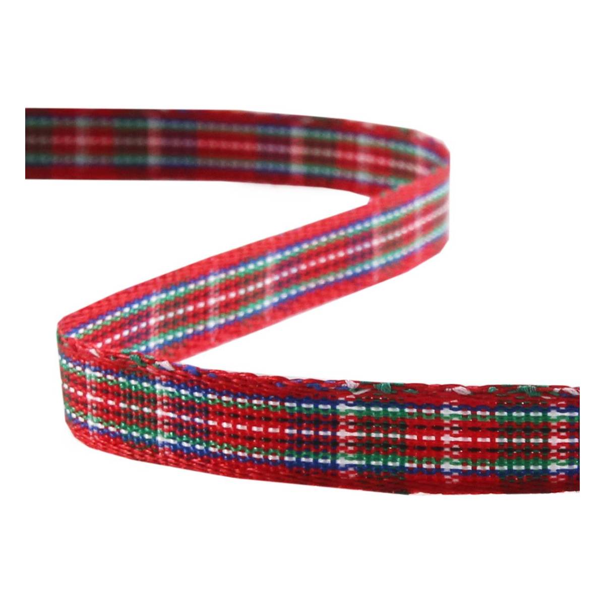 Red Tartan Ribbon 6mm x 5m