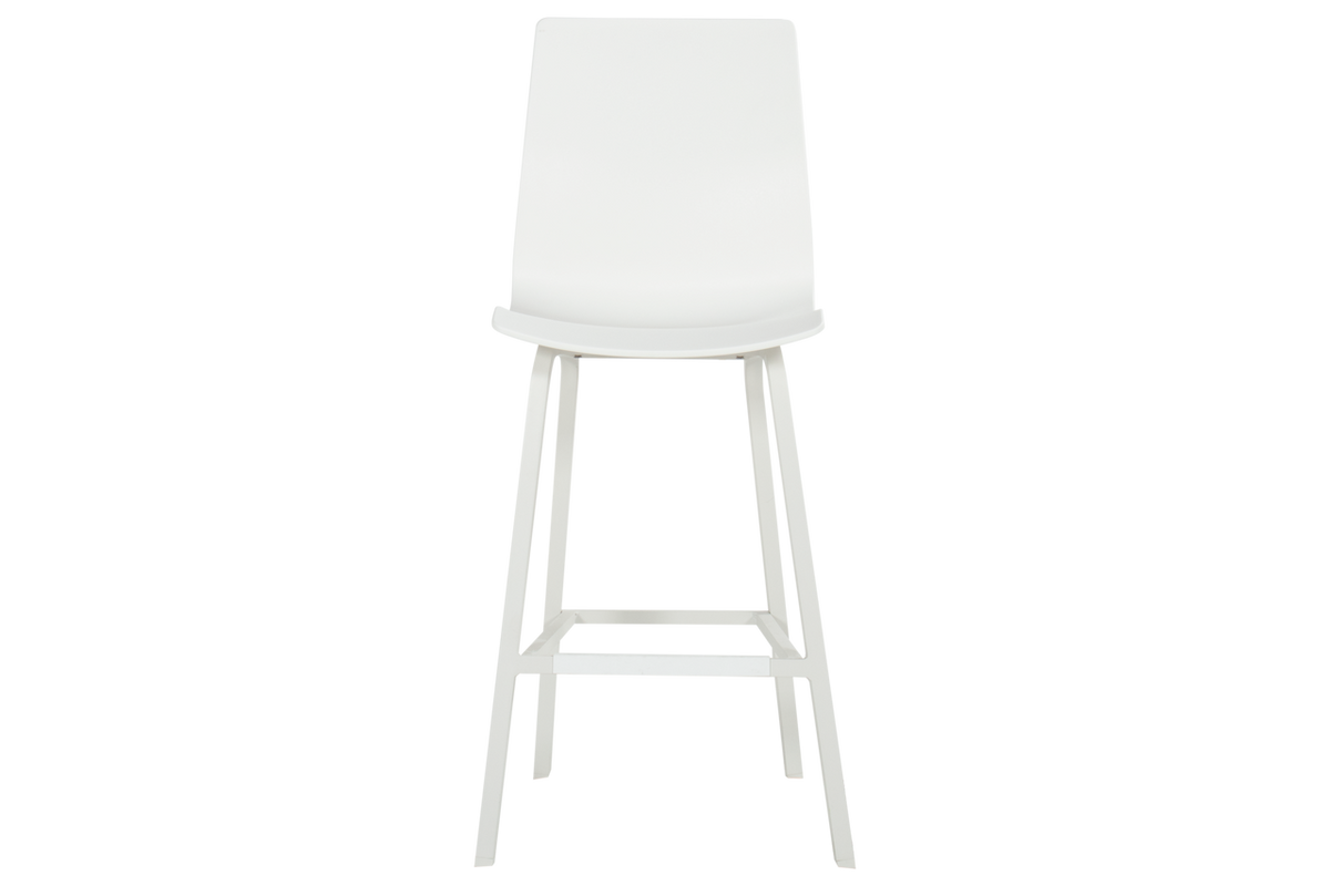 Hartman Barstoel Sophie Wave - Wit Kunststof - Set Van 2