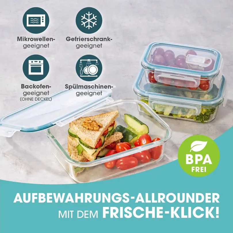 Vorratsdose 3er-Set Gourmetmaxx