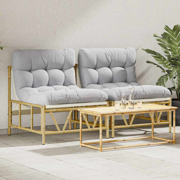 Krzesło Ogrodowe 2 szt. Jasnoszary 75 x 75 x 71 cm Stal
