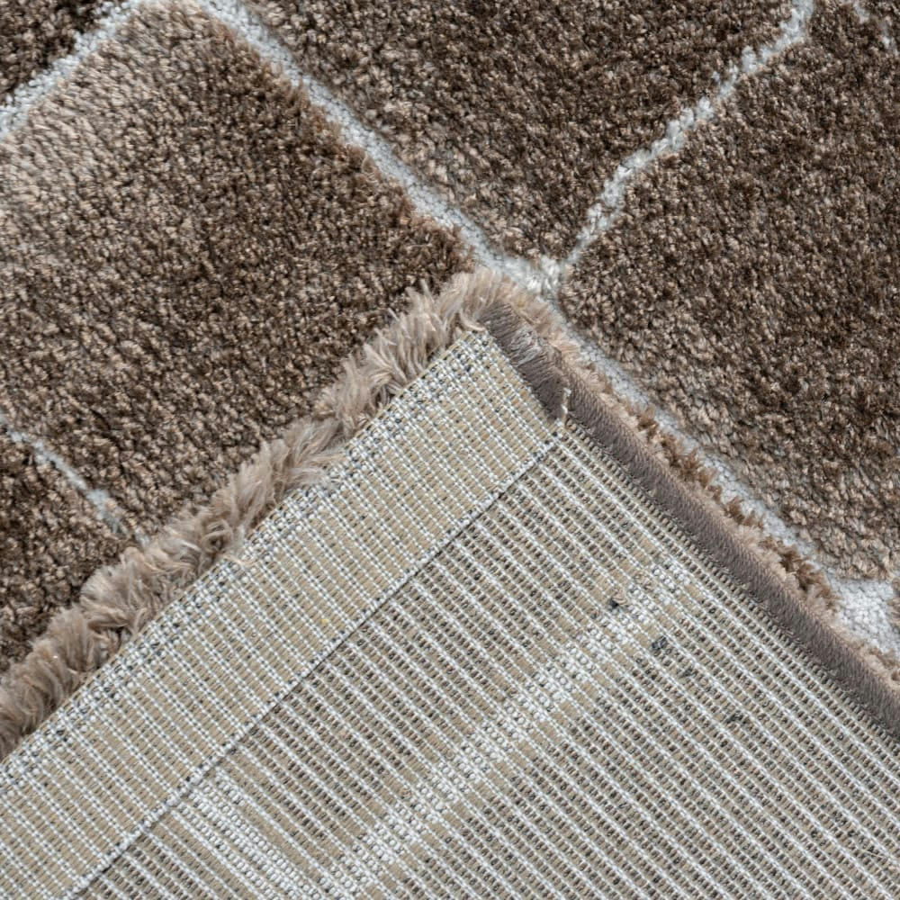 BYRON IV - Tapis contemporain taupe 200x290 cm