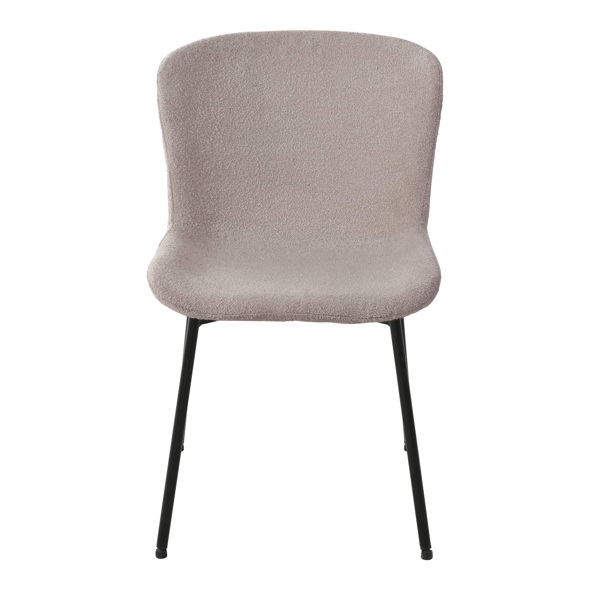 Set van 2 eetkamerstoelen Maceda bouclé