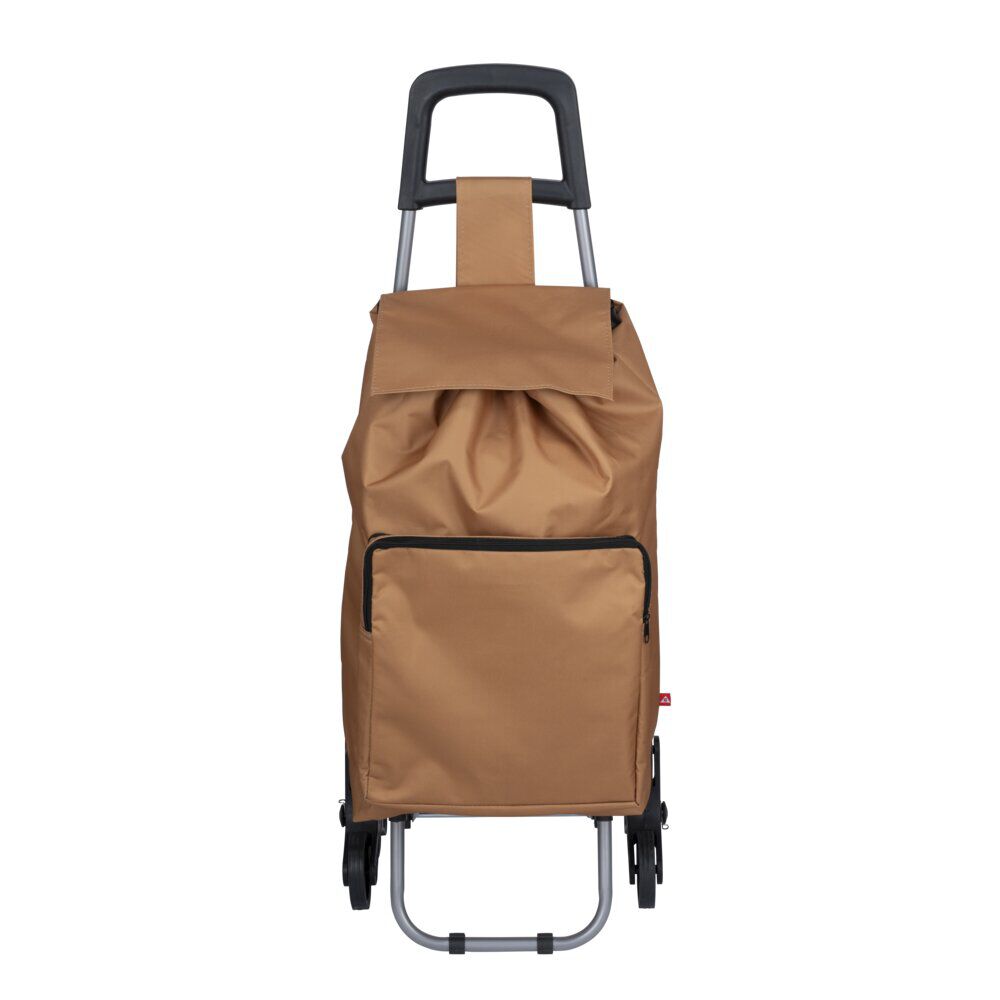 Chariot de course 3 roues marron 35x18xH97cm