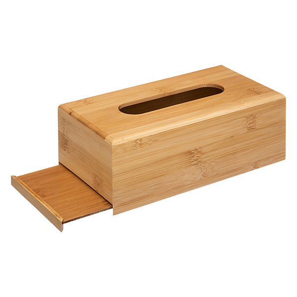 Boîte de rangement pour mouchoirs, bambou, l.13 x H.8,5 x P.25 cm, Five Simply Smart Tidy