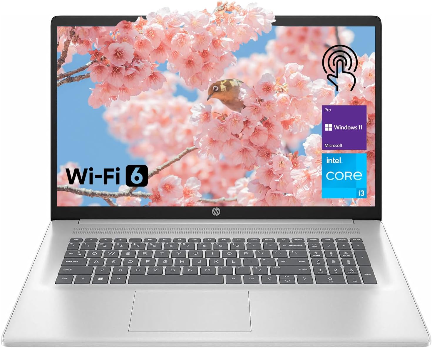 HP 17.3 Laptop for Home  Students  Business  Lifetime Office 365 for The Web  17.3 Touchscreen  8-Cores Intel CPU  w/Copilot  32GB RAM  128GB eMMC + 2TB PCIe  Camera Privacy Shutter  Win11 Pro