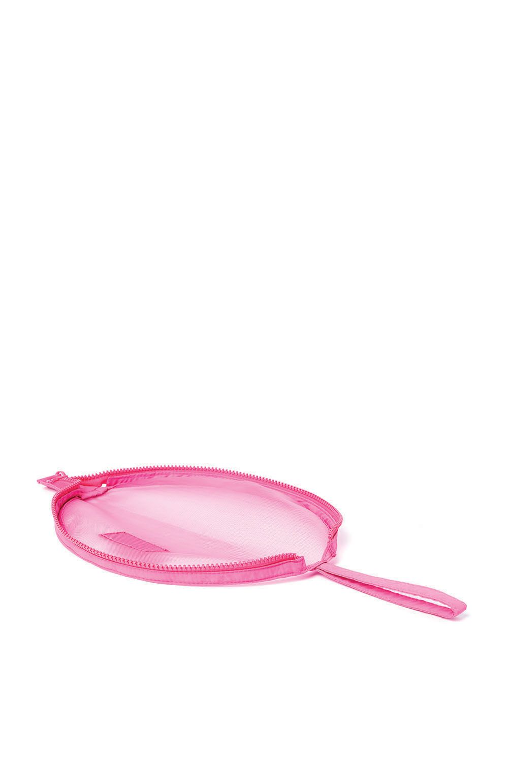 The Flat Lay Co Mesh Lunar Flat Lay Makeup Pouch - Hot Pink