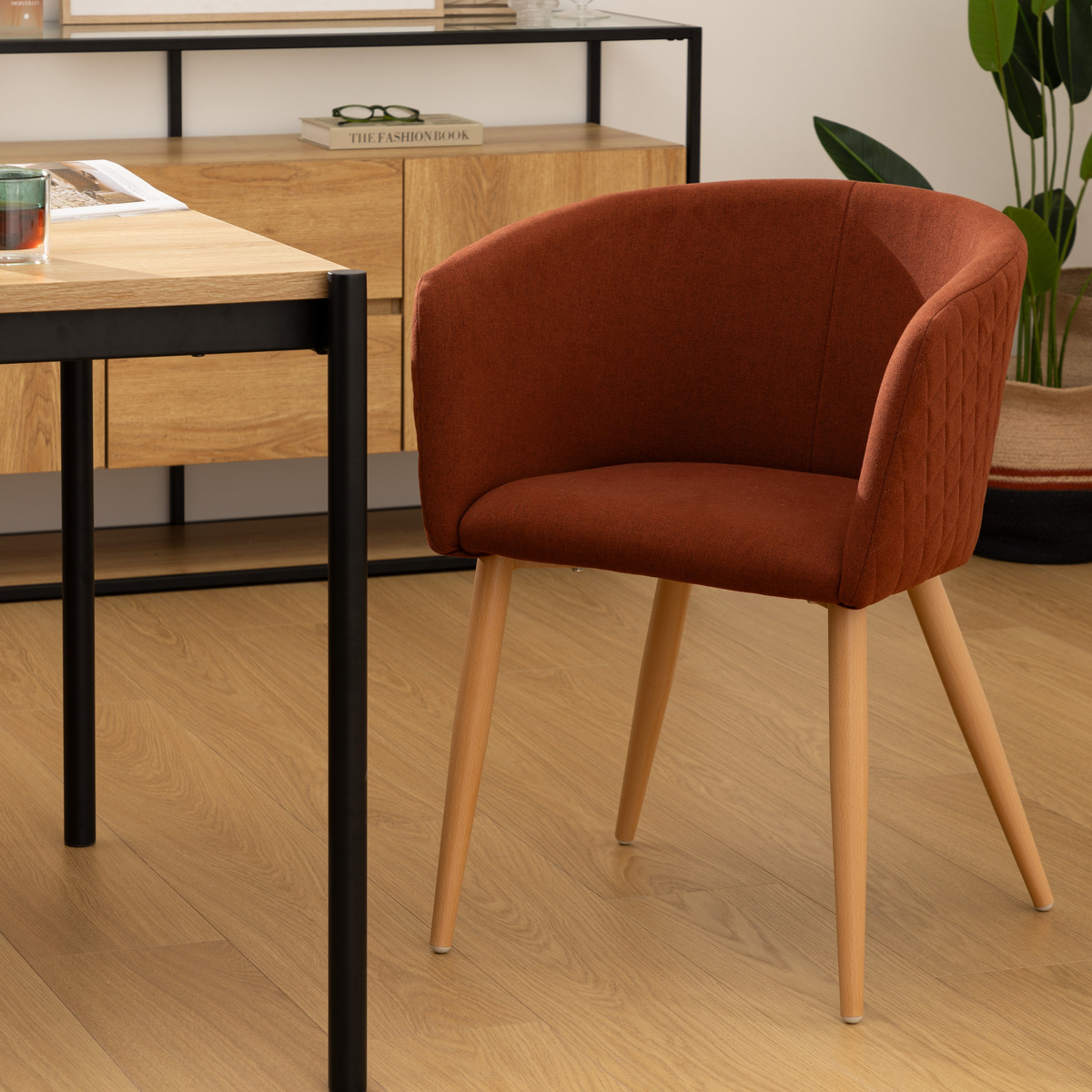 Dining chair "Marlo" Beech, Amber, 1 seat