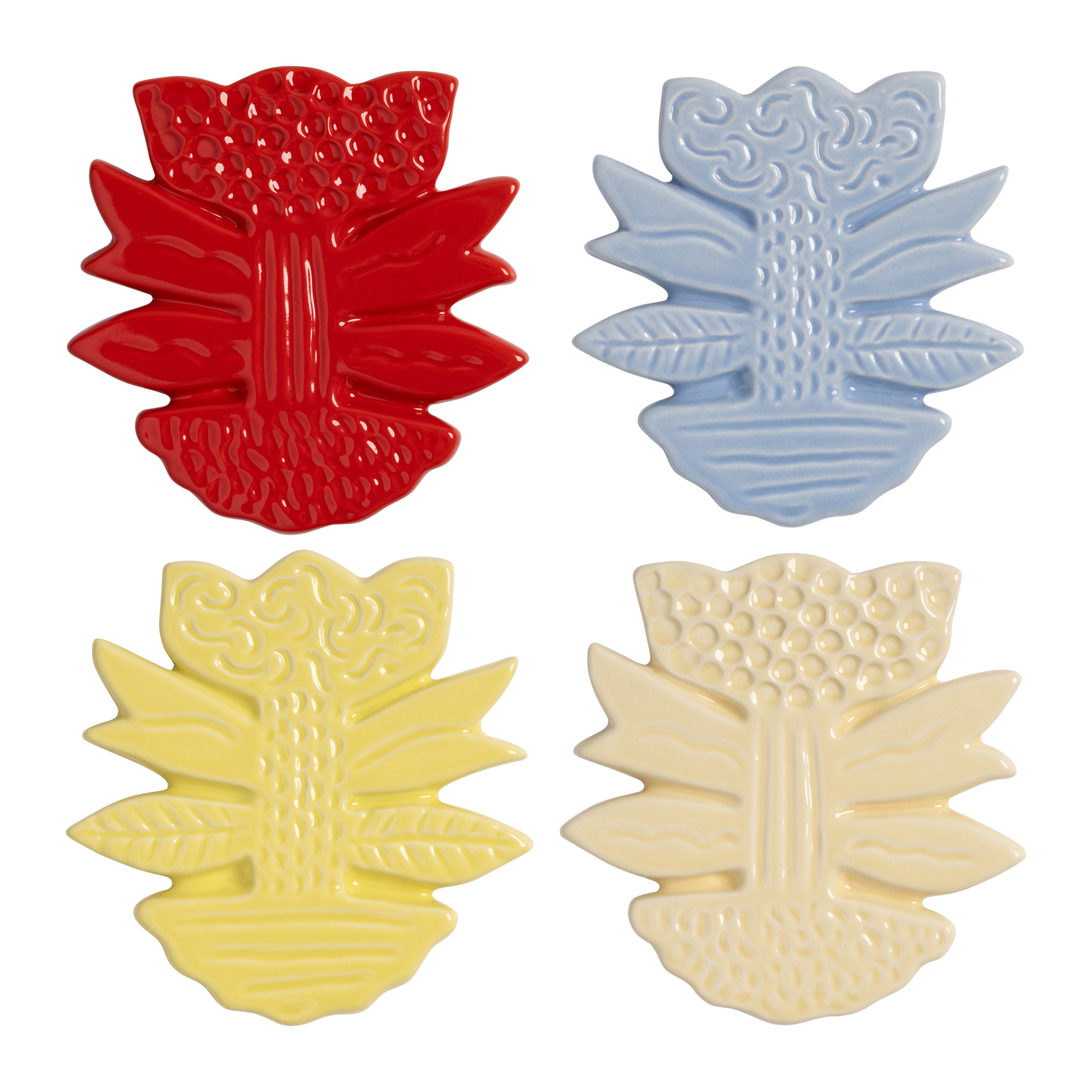 &k amsterdam Blume Onderzetter - Set van 4