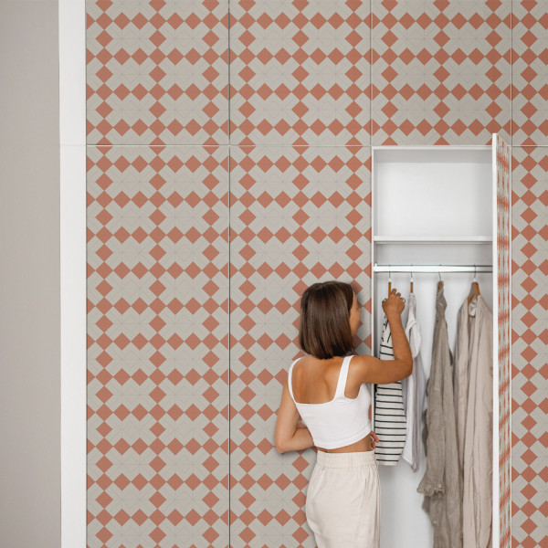 Folia meblowa Energetyczne romby 50x100 Okleina samoprzylepna Kolor