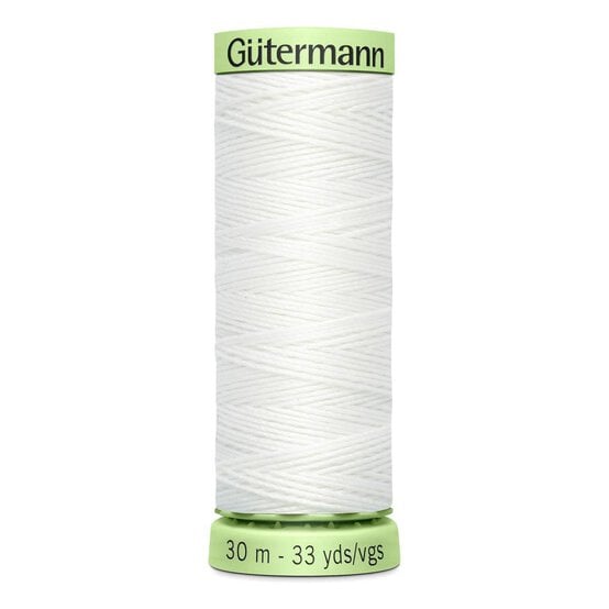 Gutermann White Top Stitch Thread 30m (800)