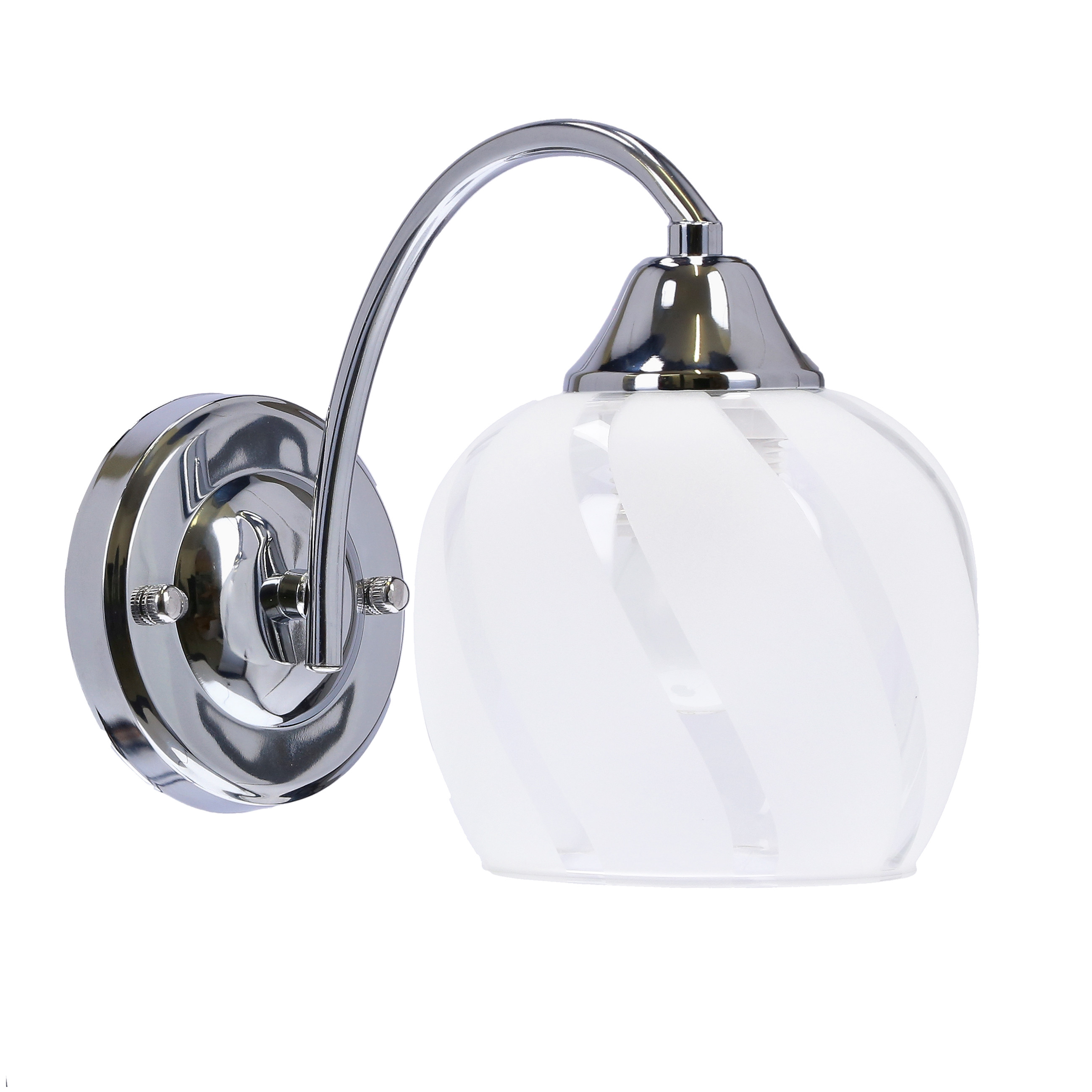 Lampa kinkiet PREGO chromowy 1x40w e27 klosz bezbarwny