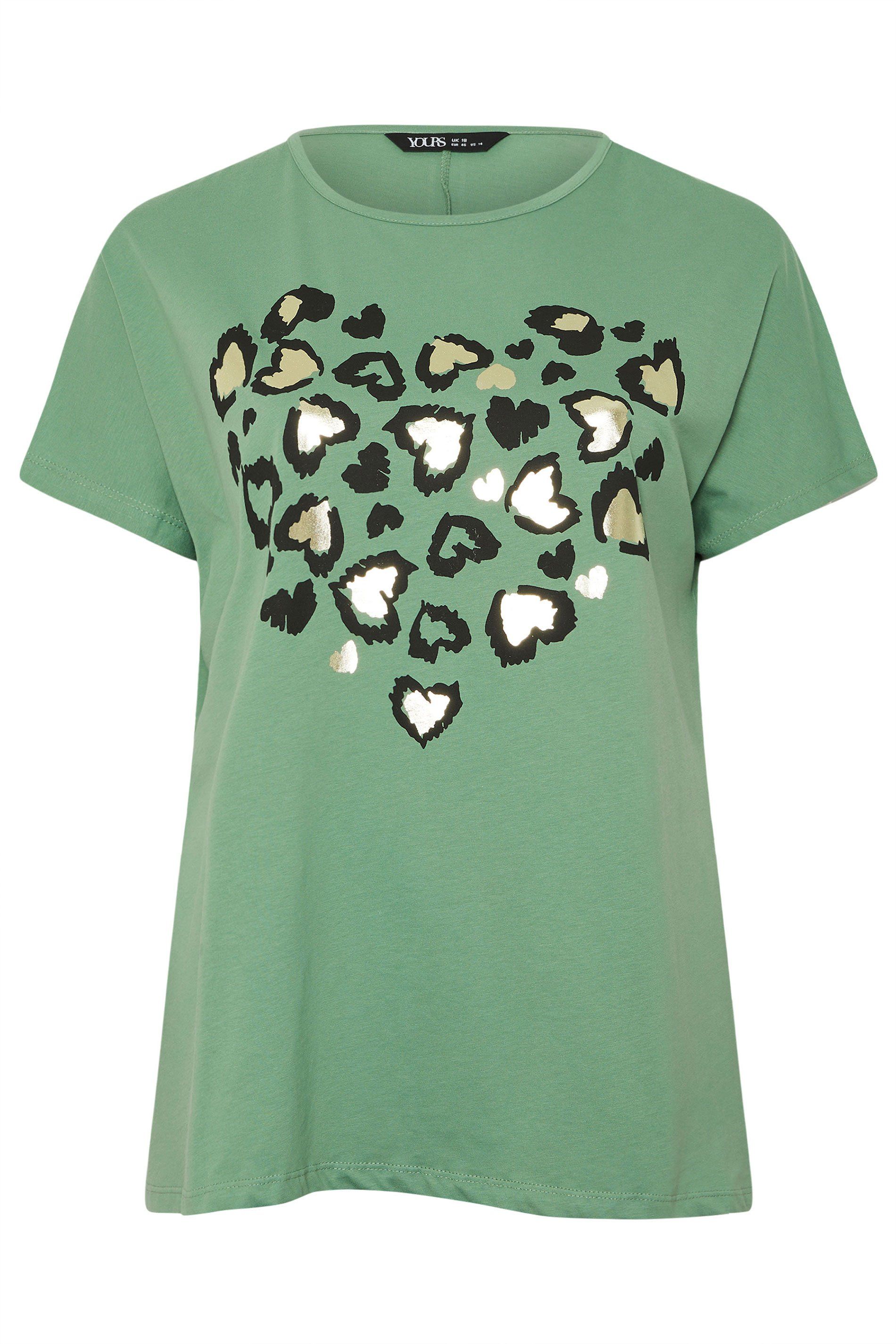 Yours Heart Print T-Shirt