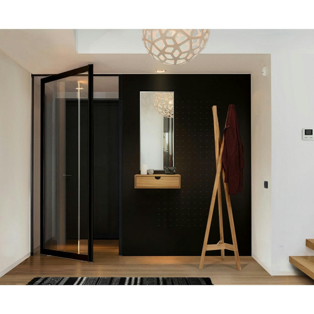 FARSTA - Table de chevet murale bois clair