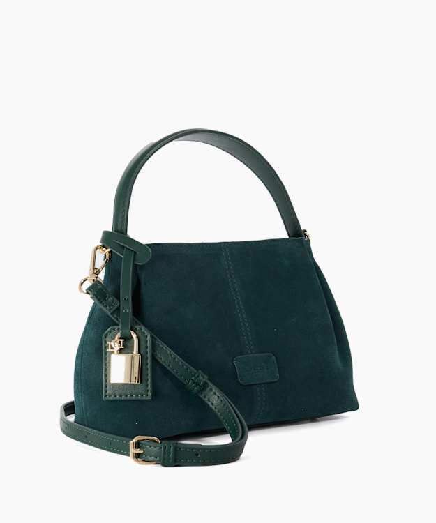Decades Teal - Suede Multi-Strap Shoulder Bag
