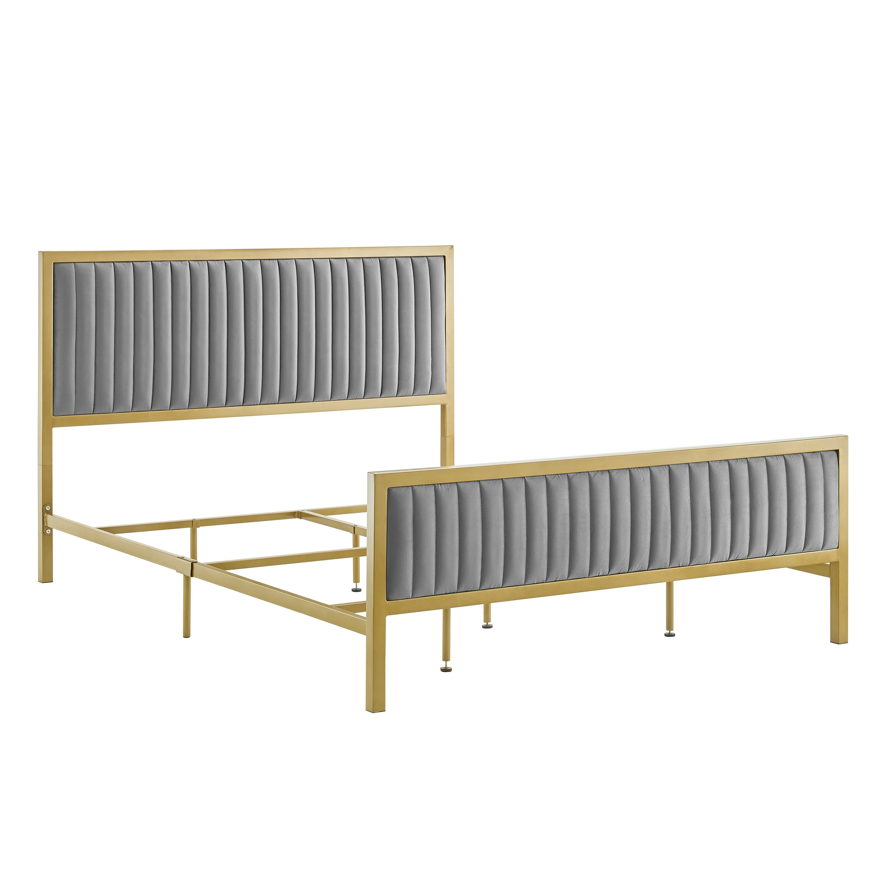 Corvus Velvet Platform Bed